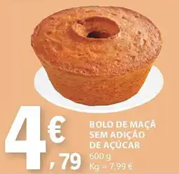 E.Leclerc Bolo de maçã sem adição de açúcar promoção