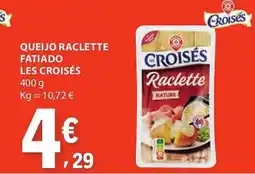 E.Leclerc Queijo raclette fatiado les croisés promoção