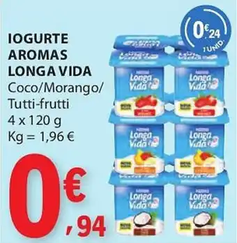 E.Leclerc Iogurte aromas longa vida promoção