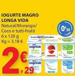 E.Leclerc Iogurte magro longa vida promoção