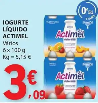 E.Leclerc Iogurte líquido actimel promoção