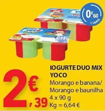 E.Leclerc Iogurte duo mix yoco promoção