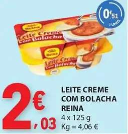 E.Leclerc Leite creme com bolacha reina promoção