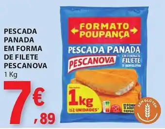 E.Leclerc Pescada panada em forma de filete pescanova promoção
