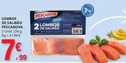 E.Leclerc Lombos de salmão pescanova promoção