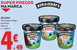E.Leclerc Gelado ben&jerry's chocolate fudge brownle promoção