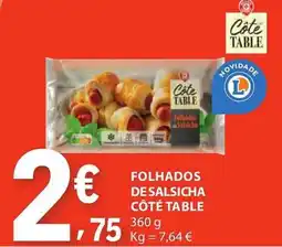 E.Leclerc Folhados desalsicha côté table promoção