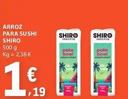 E.Leclerc Arroz para sushi shiro promoção