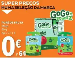 E.Leclerc Puré de fruta GoGo SQUEEZ promoção
