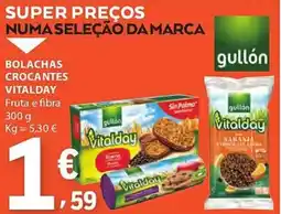 E.Leclerc Bolachas crocantes vitalday fruta e fibra promoção