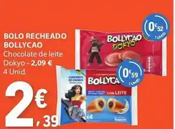 E.Leclerc Bolo recheado bollycao chocolate de leite promoção