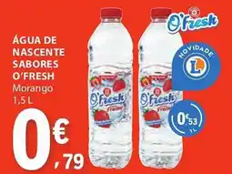 E.Leclerc Água de nascente sabores o'fresh promoção