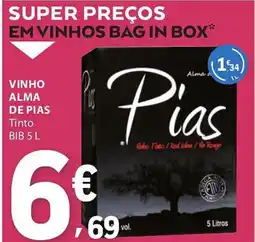 E.Leclerc Vinho alma de pias promoção