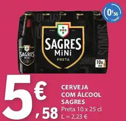 E.Leclerc Cerveja com álcool sagres promoção