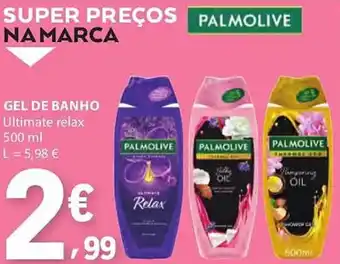 E.Leclerc Gel de banho palmolive ultimate relax promoção