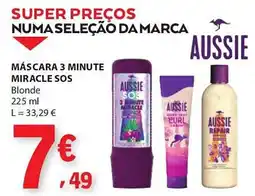 E.Leclerc Máscara 3 minute miracle sos aussie promoção