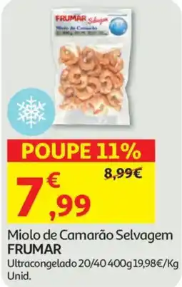 Auchan Miolo de Camarão Selvagem FRUMAR promoção