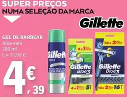 E.Leclerc Gel de barbear gillette promoção