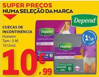 E.Leclerc Cuecas de incontinência Depend promoção