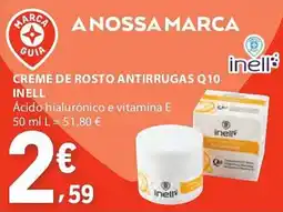 E.Leclerc Creme de rosto antirrugas q10 inell promoção