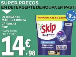 E.Leclerc Detergente máquina roupa cápsulas skip promoção