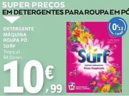 E.Leclerc Detergente máquina roupa pó surf promoção