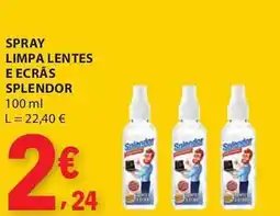 E.Leclerc Spray limpa lentes e ecrãs splendor promoção