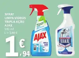 E.Leclerc Spray limpa vidros tripla ação ajax promoção