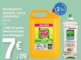 E.Leclerc Detergente manual loiça super pop limão promoção