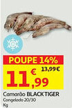 Auchan Camarão BLACK TIGER Congelado 20/30 promoção