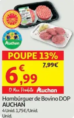 Auchan Hambúrguer de Bovino DOP AUCHAN promoção