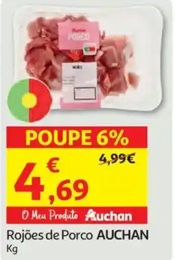 Auchan Rojões de Porco AUCHAN promoção
