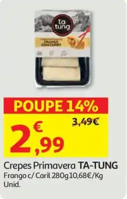 Auchan Crepes Primavera TA-TUNG Frango c/Caril promoção