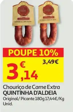 Auchan Chouriço de Carne Extra QUINTINHA D'ALDEIA promoção