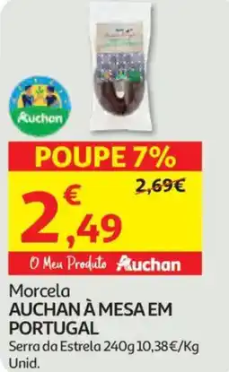 Auchan Morcela AUCHAN À MESA EM PORTUGAL promoção
