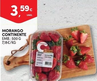 Continente Morango Continente 500g promoção