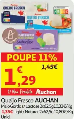 Auchan Queijo Fresco AUCHAN promoção