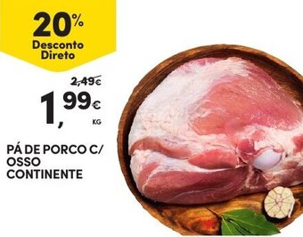 Continente Pá de Porco C/Osso Continente promoção