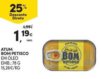 Continente Atum Bom Petisco 78g promoção