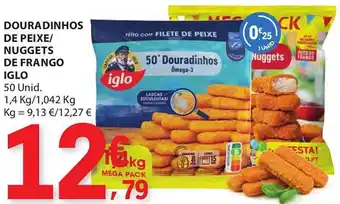 E.Leclerc Douradinhos de peixe/ nuggets de frango iglo promoção