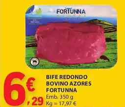 E.Leclerc Bife redondo bovino azores fortunna promoção