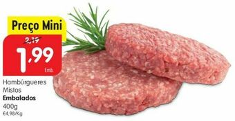 Minipreço Hambúrguer misto promoção