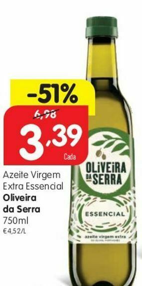 Minipreço Azeite extravirgem oliveira da serra promoção