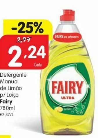 Minipreço Detergente lavalouça fairy promoção