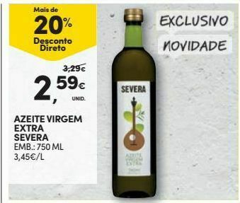 Continente Azeite extravirgem promoção