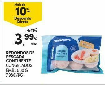 Continente Peixe continente promoção