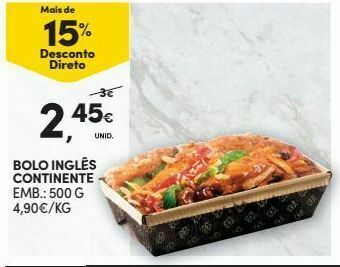 Continente Bolo promoção