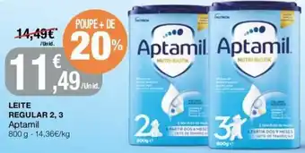 Leite Regular 2, 3 Aptamil 800g