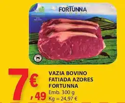 E.Leclerc Vazia bovino fatiada azores fortunna promoção
