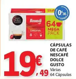 E.Leclerc Cápsulas de café nescafé dolce gusto promoção